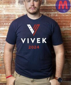 Vivek 2024 Navy Cotton T-Shirts