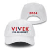 Vivek for President White Unstructured Adjustable Hat