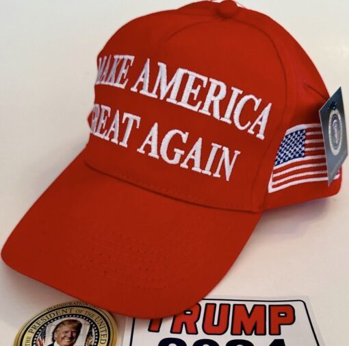 MAGA Hat with President Donald Trump 2024