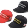 Red MAGA Hat With American Flag