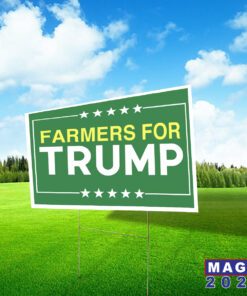 Farmers For Trump 2024 Yard Sign