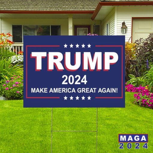 Trump 2024 MAGA Yard Sign