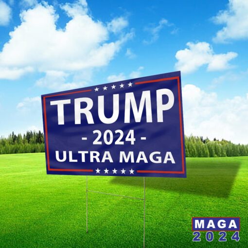 Trump 2024 Ultra Maga Flag Maga Country Yard Signs