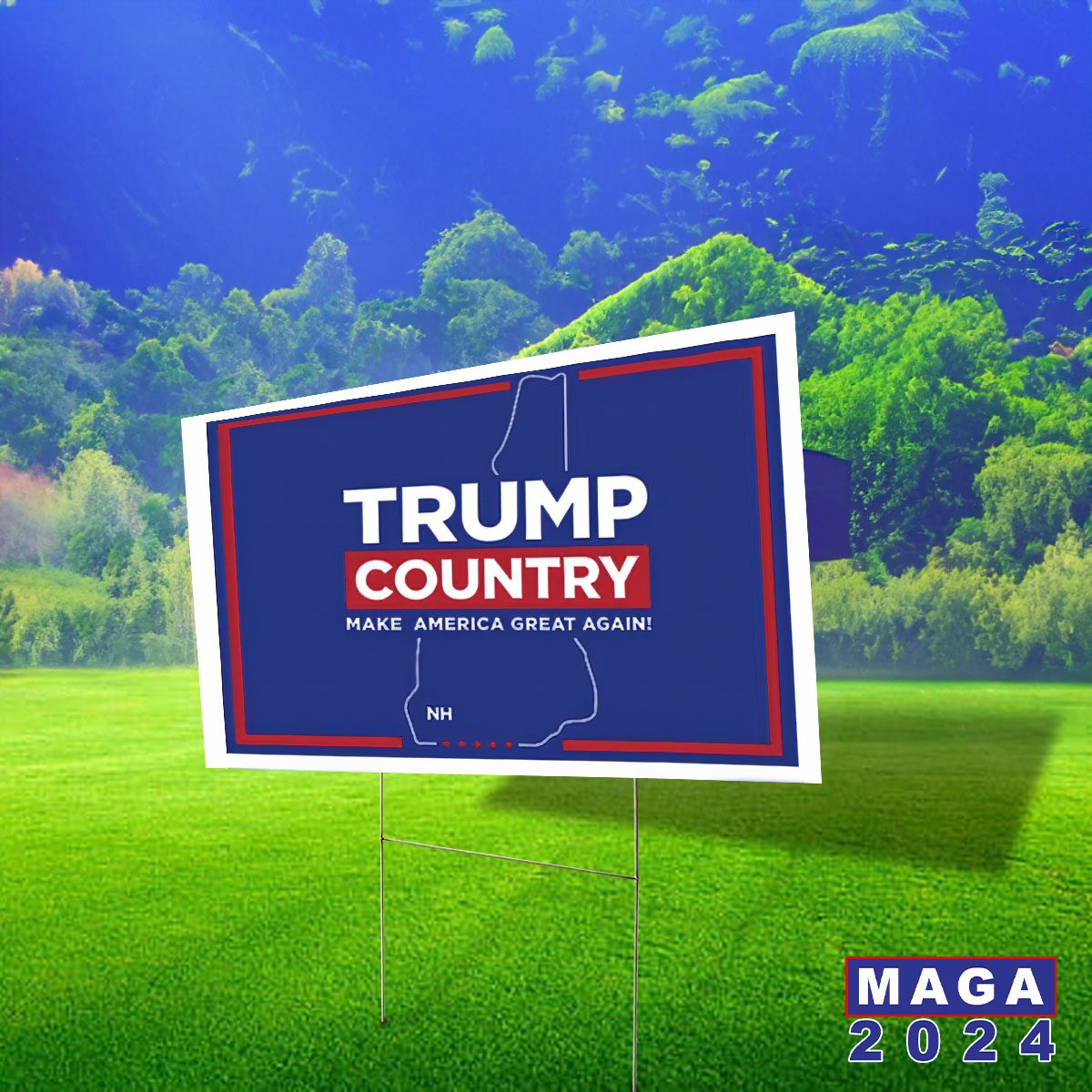 Trump Country New Hampshire Yard Signs