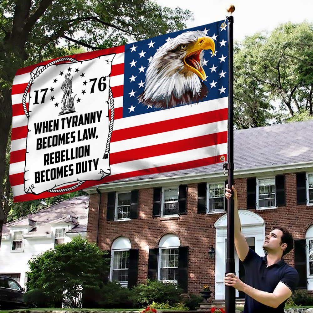 1776 Grommet Flag When Tyranny Becomes Law,  Rebellion Becomes Duty TQN357GF - Image 4