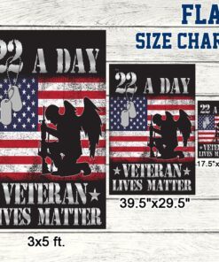 22 a day veterans flag veteran lives matter suicide awareness tqn496f 4345