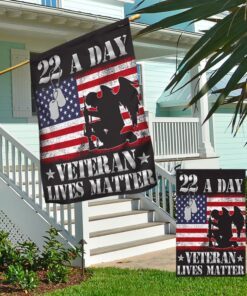 22 a day veterans flag veteran lives matter suicide awareness tqn496f 5727