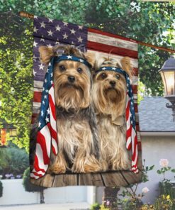 2 yorkshire terrier dog flag charming dog ntb216fv19 4957