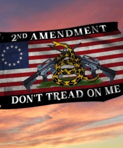 2nd Amendment Dont Tread On Me Grommet Flag TQN353GF