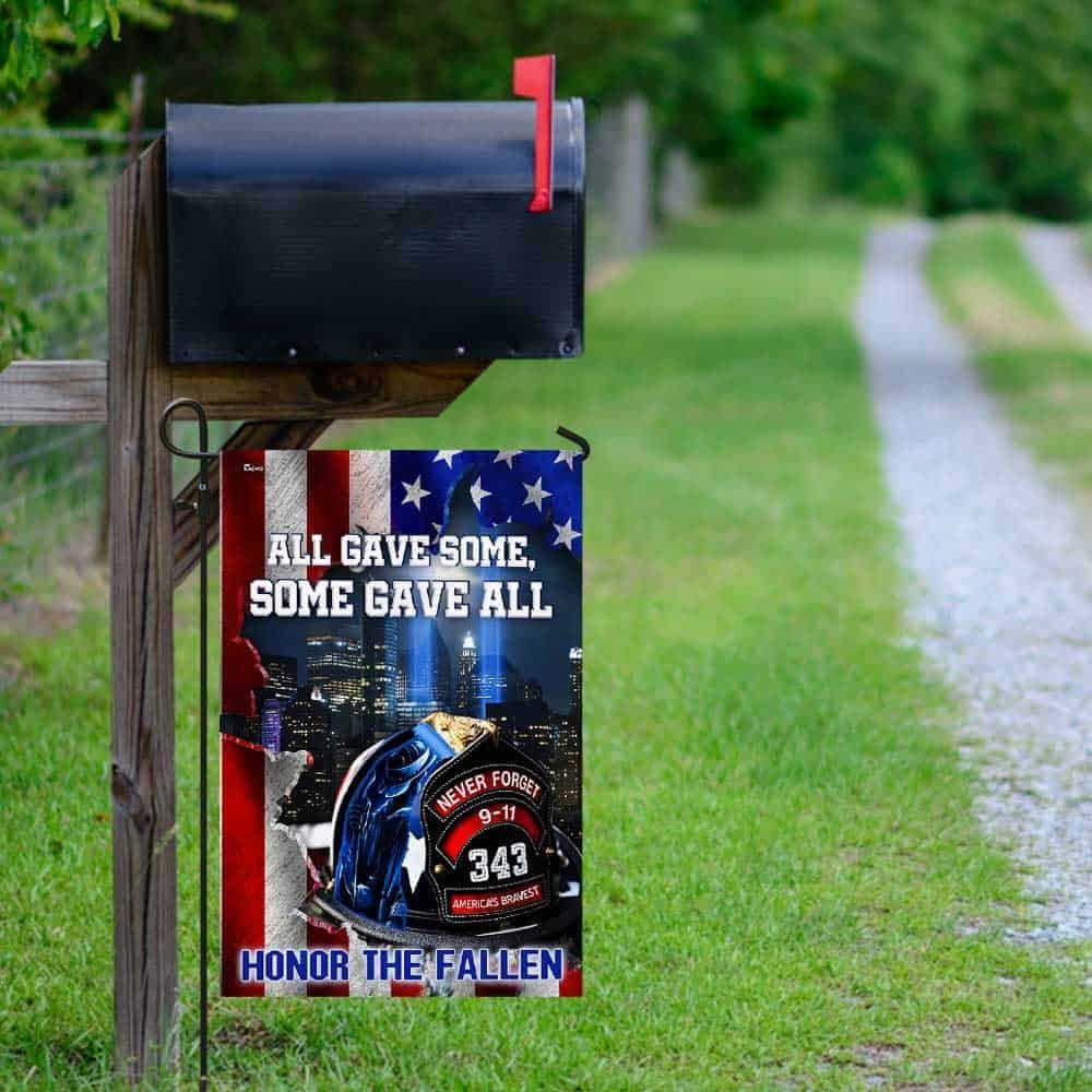 343 Fallen Firefighters All Gave Some Some Gave All 9/11 Flag DBD2747F - Image 10