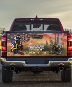 343 Firefighters The Brave Of 9/11 Truck Tailgate Decal Sticker Wrap DDH2752F