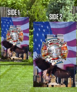 343 never forget flagwix™ firefighter 343 fdny september 11th flag 3797