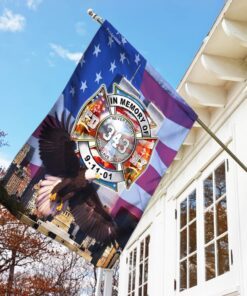 343 never forget flagwix™ firefighter 343 fdny september 11th flag 3865