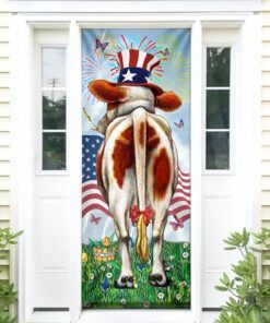 4th of july door cover america cow door cover funny shake lnt182d 3162