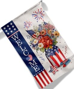 4th of july flag independence day welcome patriotic flag tqn1170f 1513