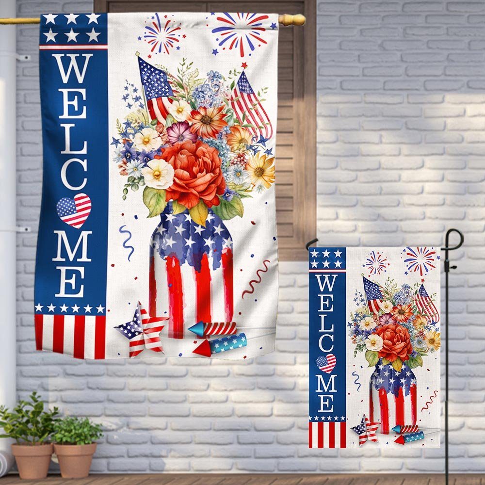 4th Of July Flag Independence Day Welcome Patriotic Flag TQN1170F - Image 5
