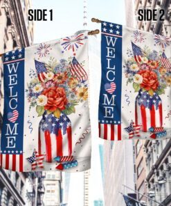 4th of july flag independence day welcome patriotic flag tqn1170f 4256