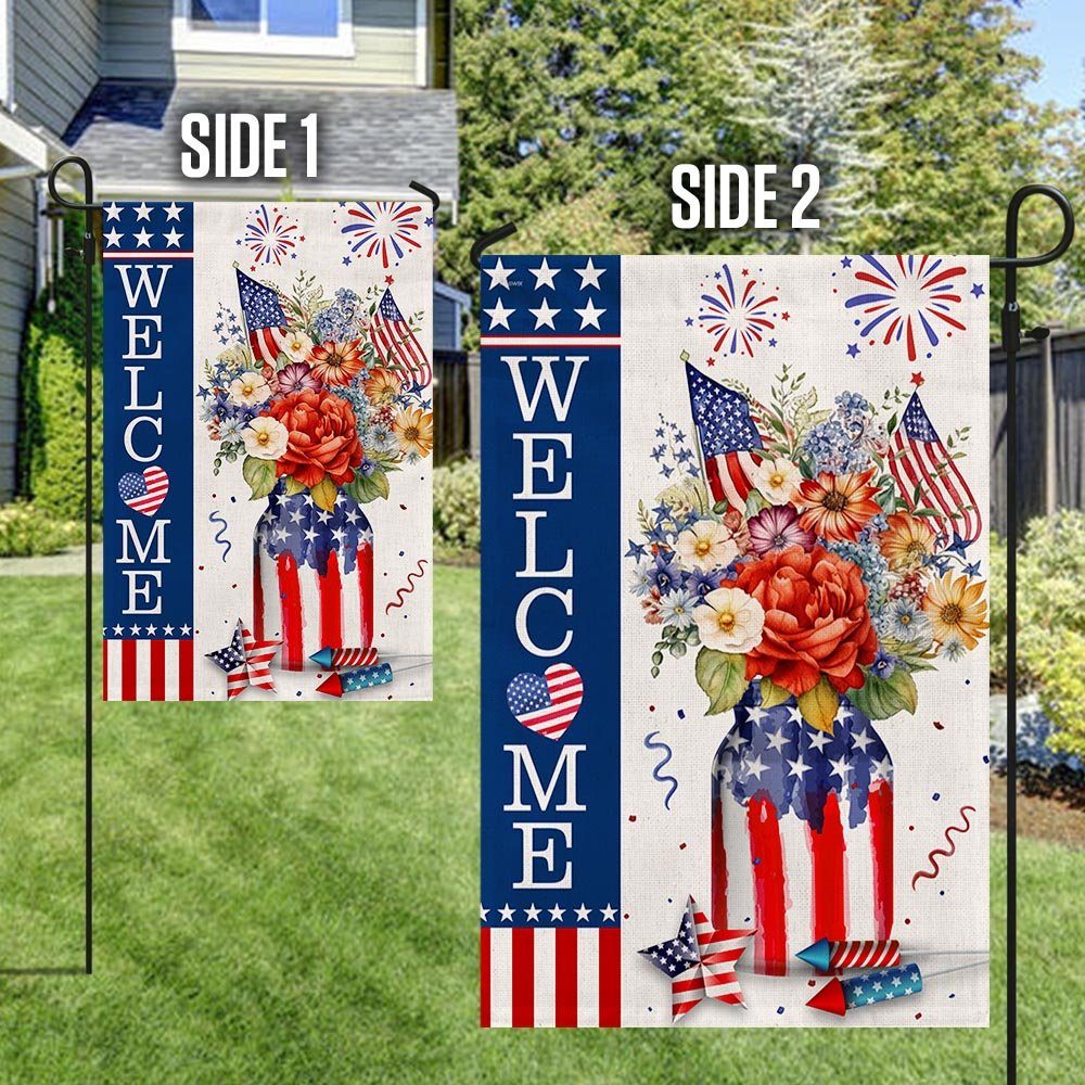 4th Of July Flag Independence Day Welcome Patriotic Flag TQN1170F - Image 4