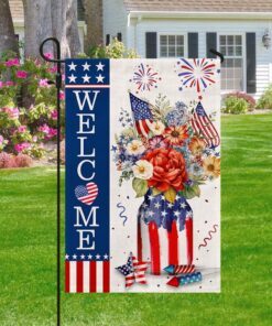 4th of july flag independence day welcome patriotic flag tqn1170f 7078