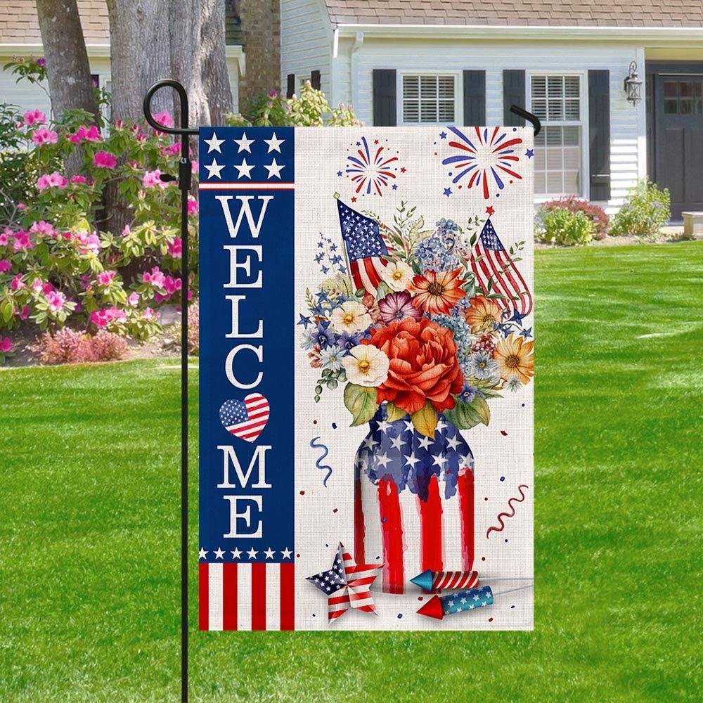 4th Of July Flag Independence Day Welcome Patriotic Flag TQN1170F - Image 3