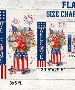 4th of july flag independence day welcome patriotic flag tqn1170f 8759