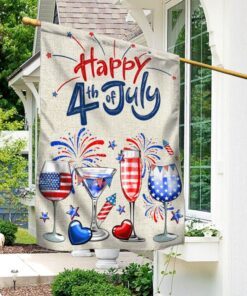 4th of july red white and blue wine patriotic flag tqn1171f 3300