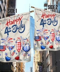 4th of july red white and blue wine patriotic flag tqn1171f 4575