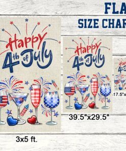 4th of july red white and blue wine patriotic flag tqn1171f 5178