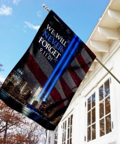 9.11.01 we will never forget flag 4308