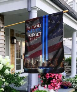9.11.01 We Will Never Forget Flag