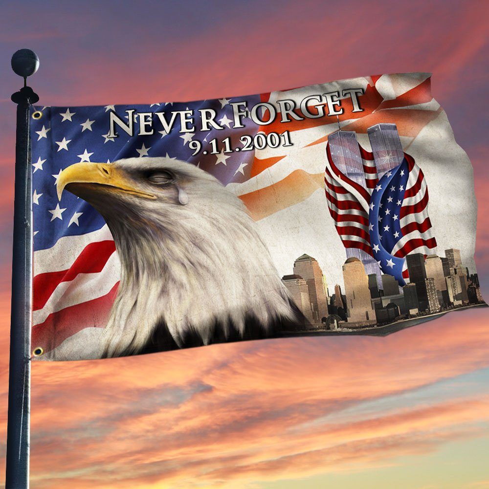 9.11 America Patriot Day Grommet Flag Remembering The Fallen LNT392GFv1 - Image 10