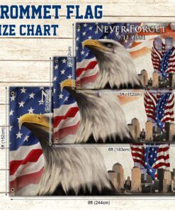 9.11 america patriot day grommet flag remembering the fallen lnt392gfv1 5685