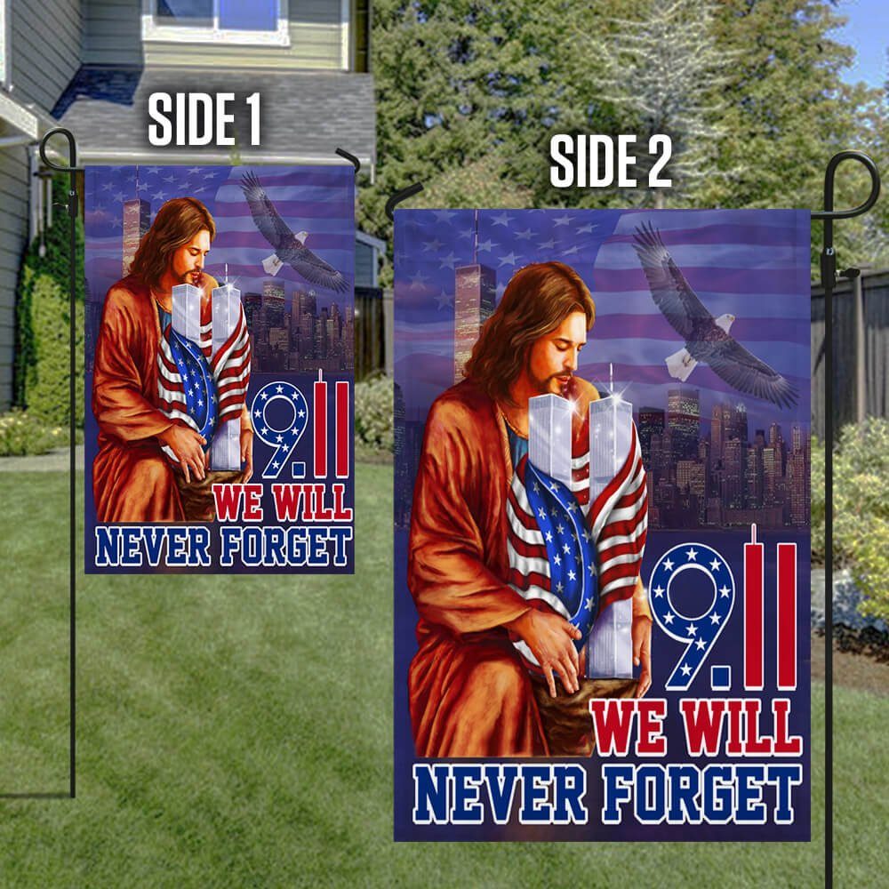 9.11 Flag America Patriot Day Flag We Will Never Forget LNT320F - Image 6