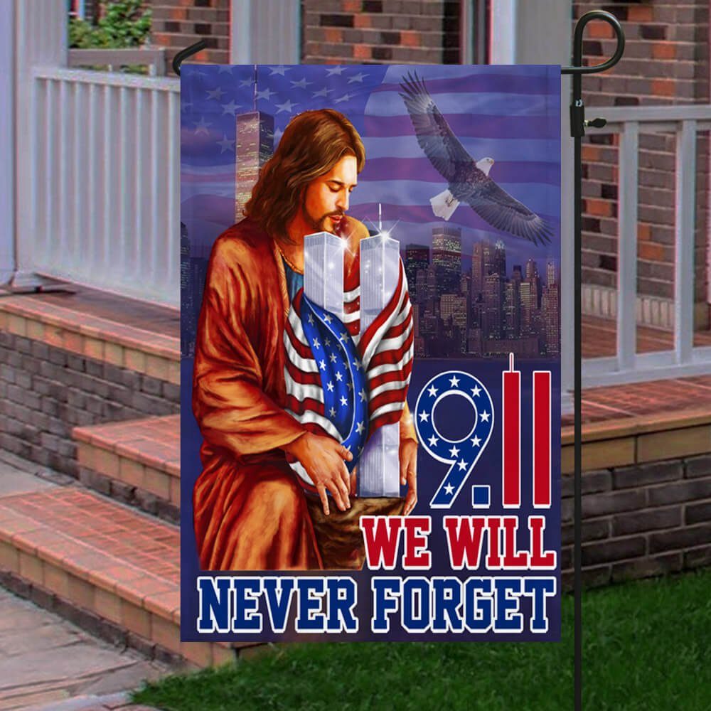 9.11 Flag America Patriot Day Flag We Will Never Forget LNT320F - Image 5
