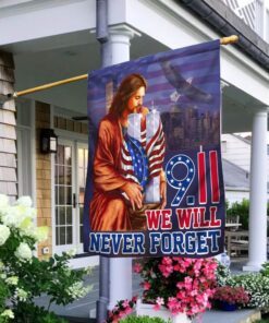 9.11 Flag America Patriot Day Flag We Will Never Forget LNT320F