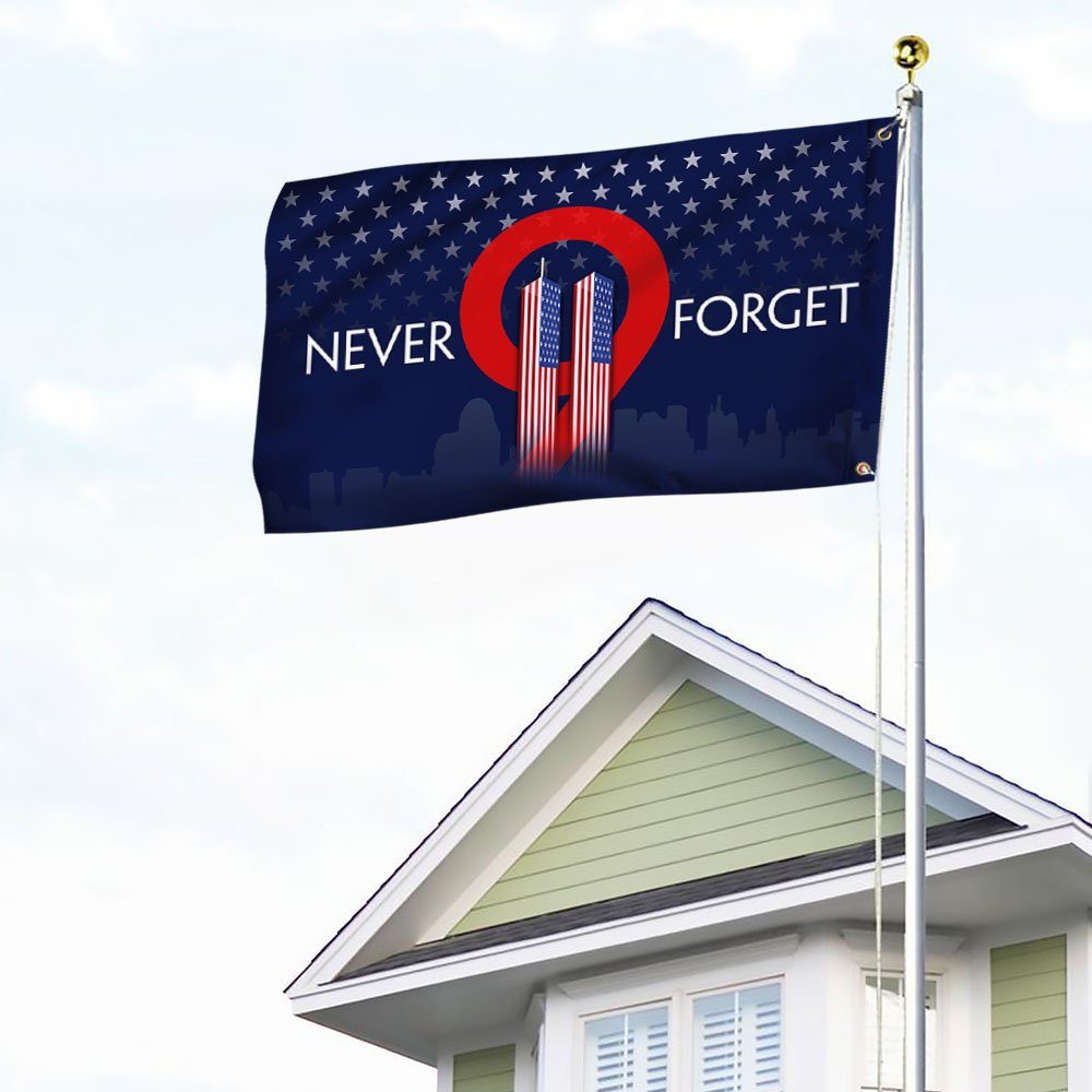 9.11 Flag America Patriotic Grommet Flag Never Forget LNT381GF - Image 4