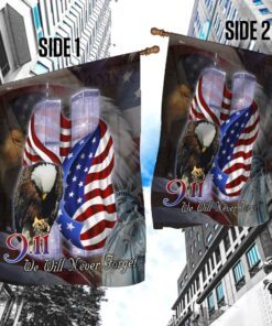 9.11 we will never forget patriotic flag pn590f 2139