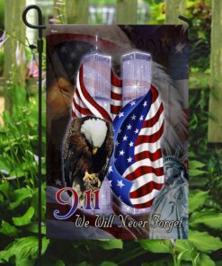 9.11 we will never forget patriotic flag pn590f 6009
