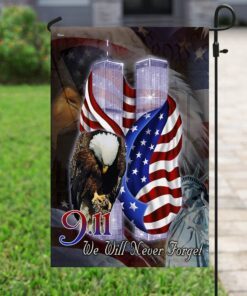 9.11 we will never forget patriotic flag pn590f 8524