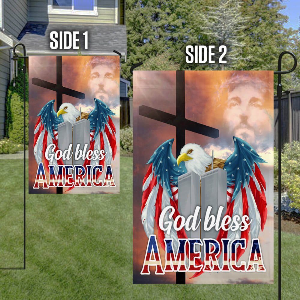 9/11 Flag, Never Forget 911, American Eagle Flag, God Bless America LNT246F - Image 6