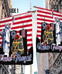 911 flag, never forget 911, firefighter lnt244f 1696