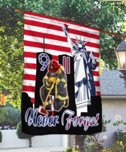 911 flag, never forget 911, firefighter lnt244f 8132
