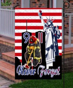 911 flag, never forget 911, firefighter lnt244f 8217
