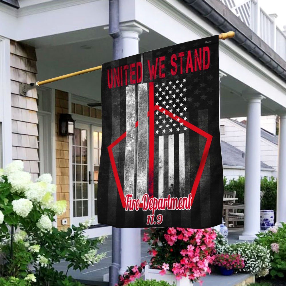 9/11 Flag, Never Forget 911, Flag For Fire Department, United We Stand LNT248F
