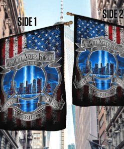 911 flag, the 911 attacks, never forget 911, flag for firefighter, firefighter logo lnt245f 4550