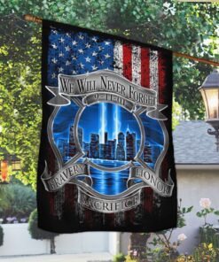 911 flag, the 911 attacks, never forget 911, flag for firefighter, firefighter logo lnt245f 8027
