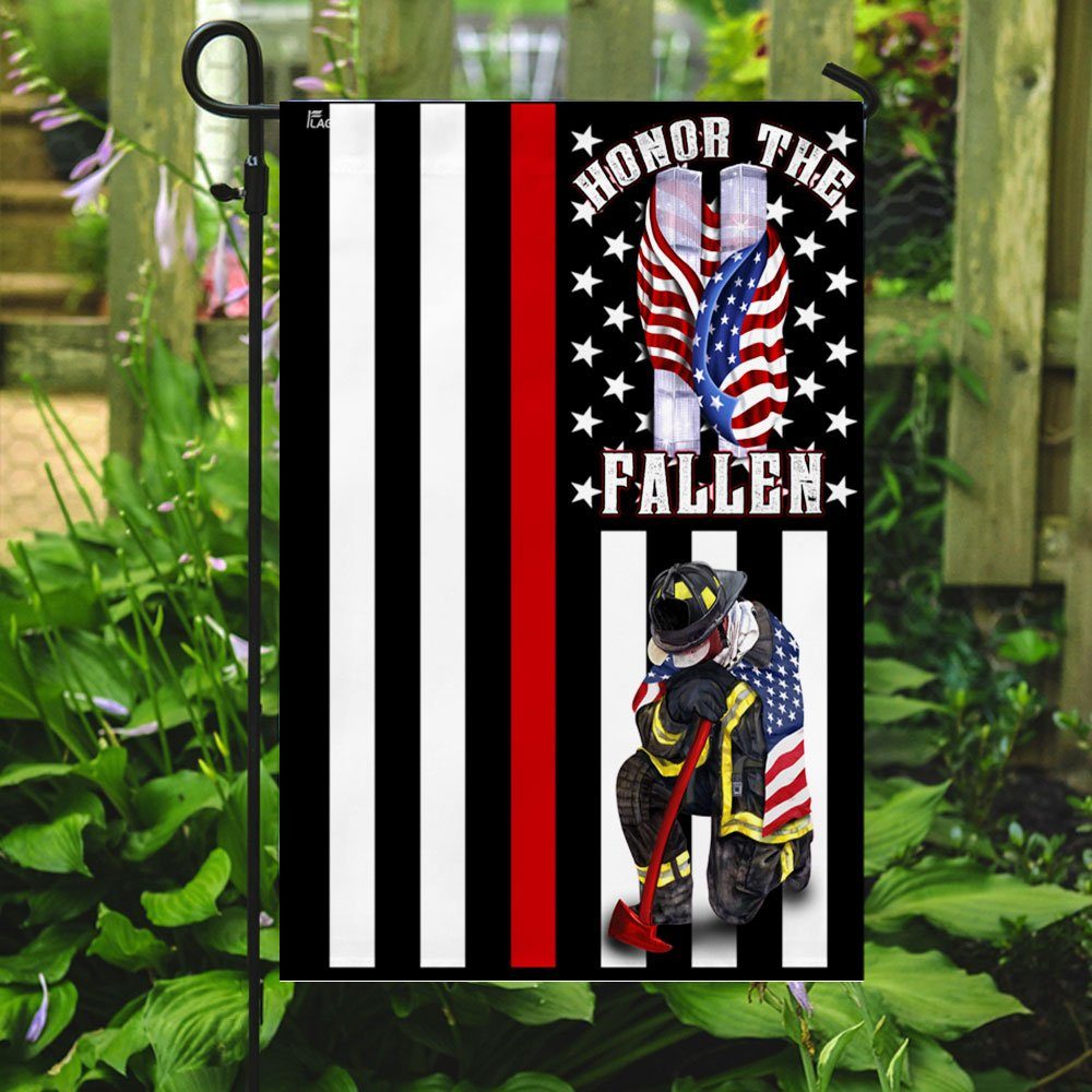 911 Flag Firefighter Honor The Fallen Patriot Day Flag TRN1246F - Image 5