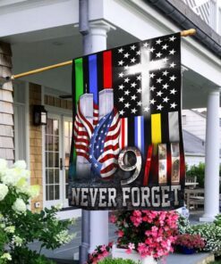 9/11 Flag First Responders Never Forget 9/11 QNN544Fv1