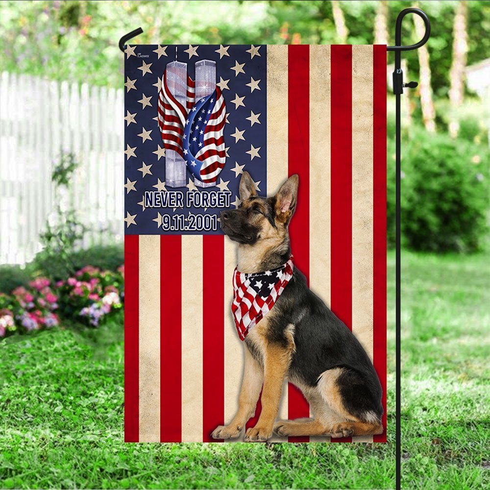 911 Flag German Shepherd Never Forget Patriot Flag TRL1250F - Image 4