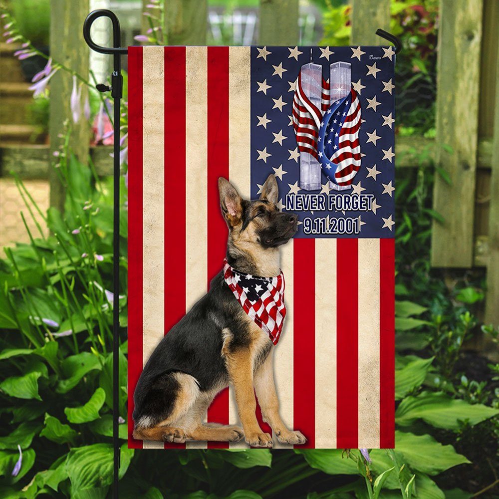 911 Flag German Shepherd Never Forget Patriot Flag TRL1250F - Image 5